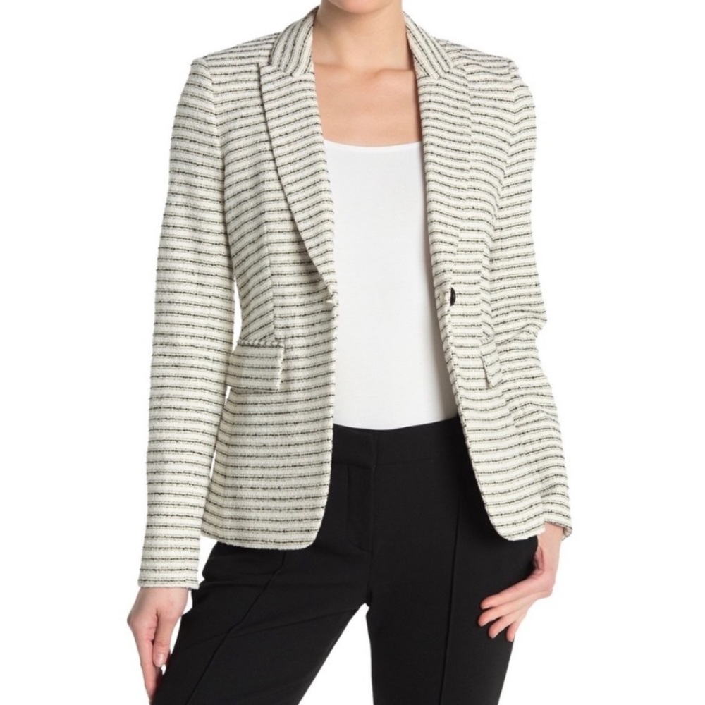 Veronica Beard NWT Black White Tweed Jacket